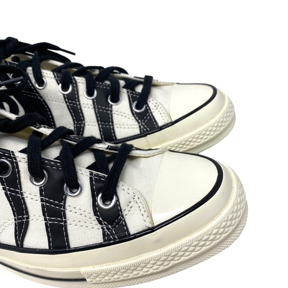 Converse Chuck 70 Sneakers Men's Size Egret Canvas Black Shoes Low Top 168906C - Picture 4 of 10